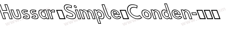Hussar Simple Conden字体转换